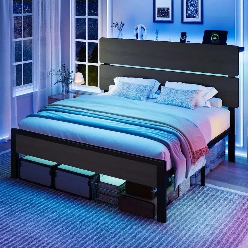 Canopy Bed Frame Metal Queen - Doppel-, Voll-, Queen- und Kingsize-Bettgestell mit