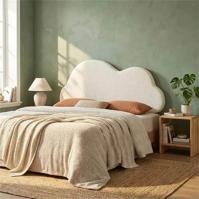 Headboard Cushion Backrest Tatami - Kreatives Wolkenförmiges Bett-Kopfteil Weiches Rückenlehnen-Kissen Stoßfestes