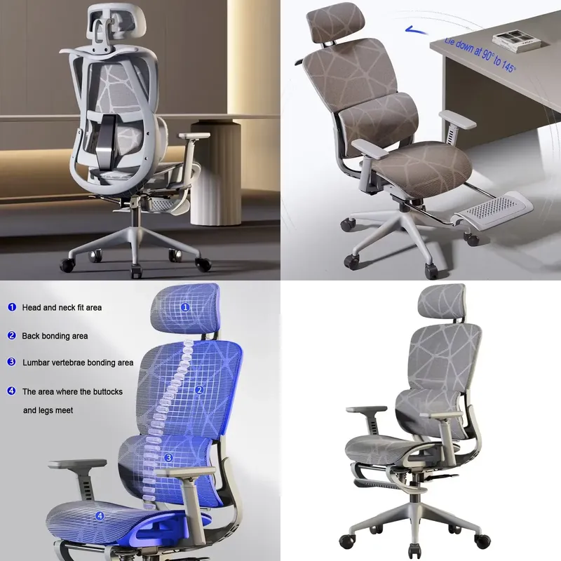 Office Furniture - Ergonomischer Gaming-Stuhl, verstellbar, bequemer Bürostuhl für