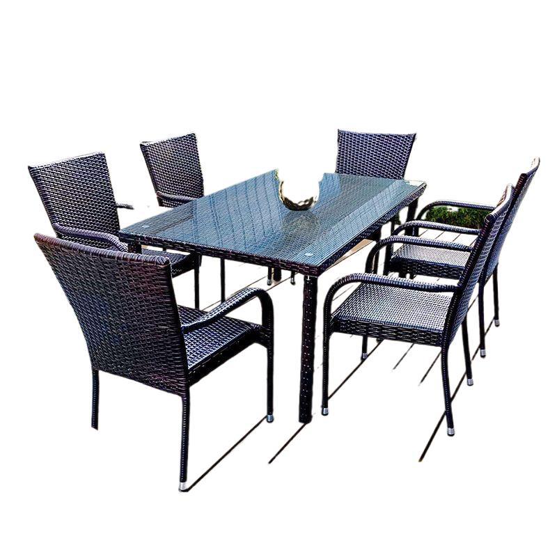 Outdoor Furniture - Rattan-Tische und Stühle für den Außenbereich,