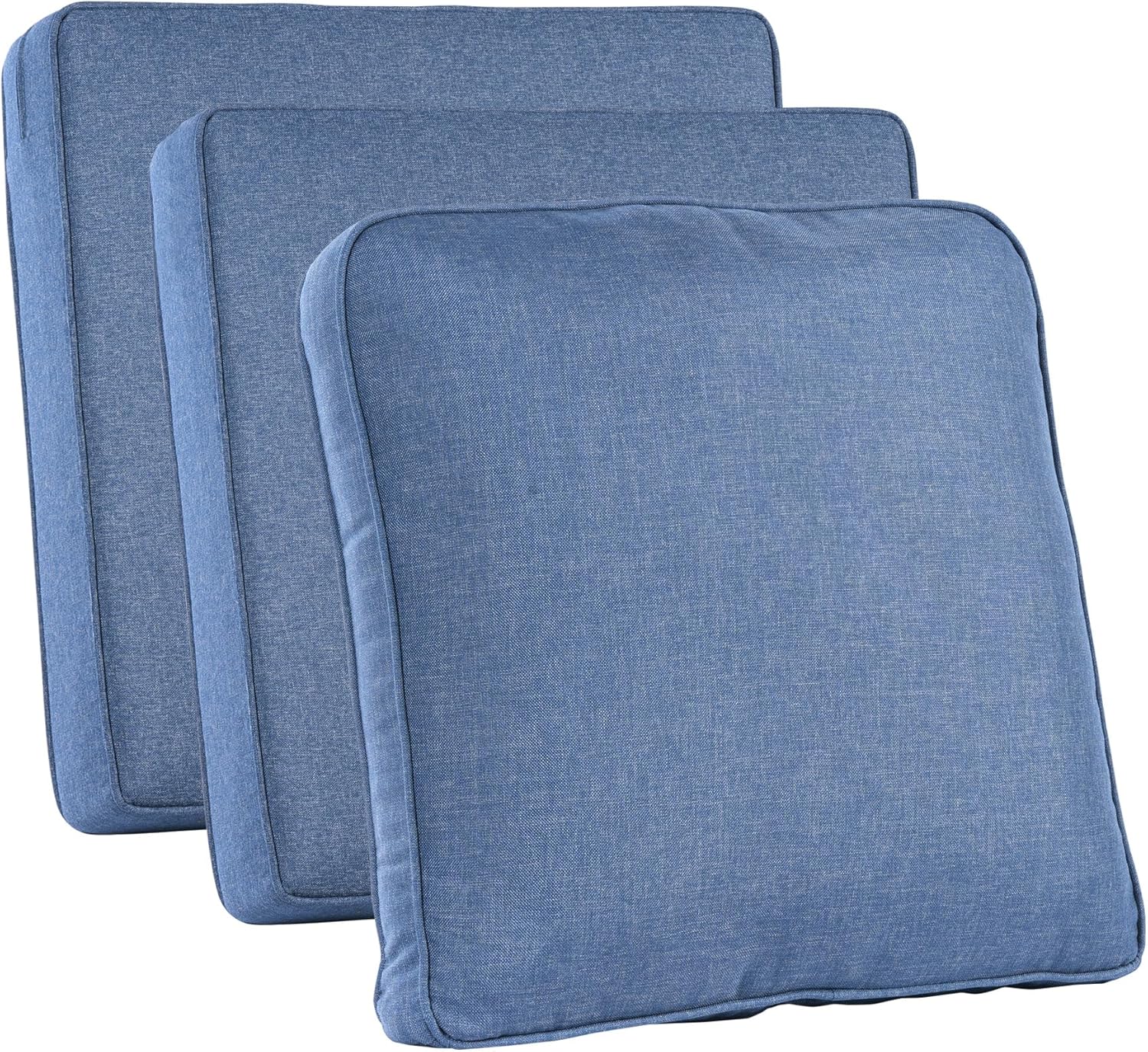 Outdoor Furniture - Outdoor-Terrassenmöbel-Kissenbezüge, Denim-Blau, Wasserdicht mit Reißverschluss