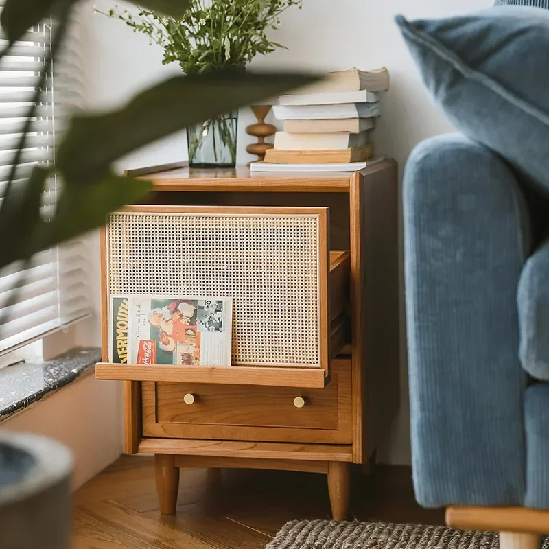 Rattan-Nachttische mit Ladesta – Solid Wood Nightstand 2 Drawers Bewertung und Preis