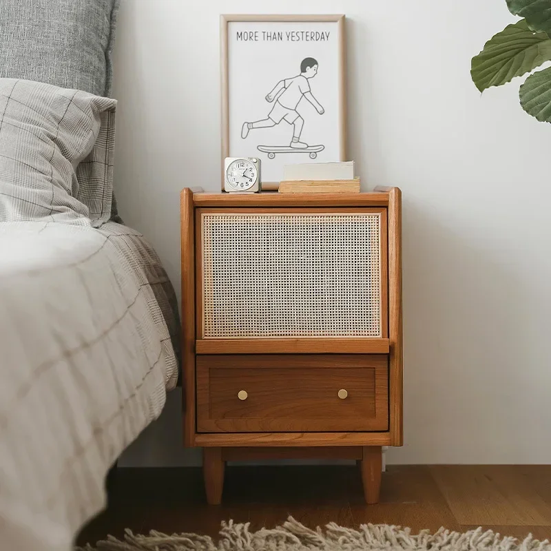Rattan-Nachttische mit Ladesta – Solid Wood Nightstand 2 Drawers Bewertung und Preis