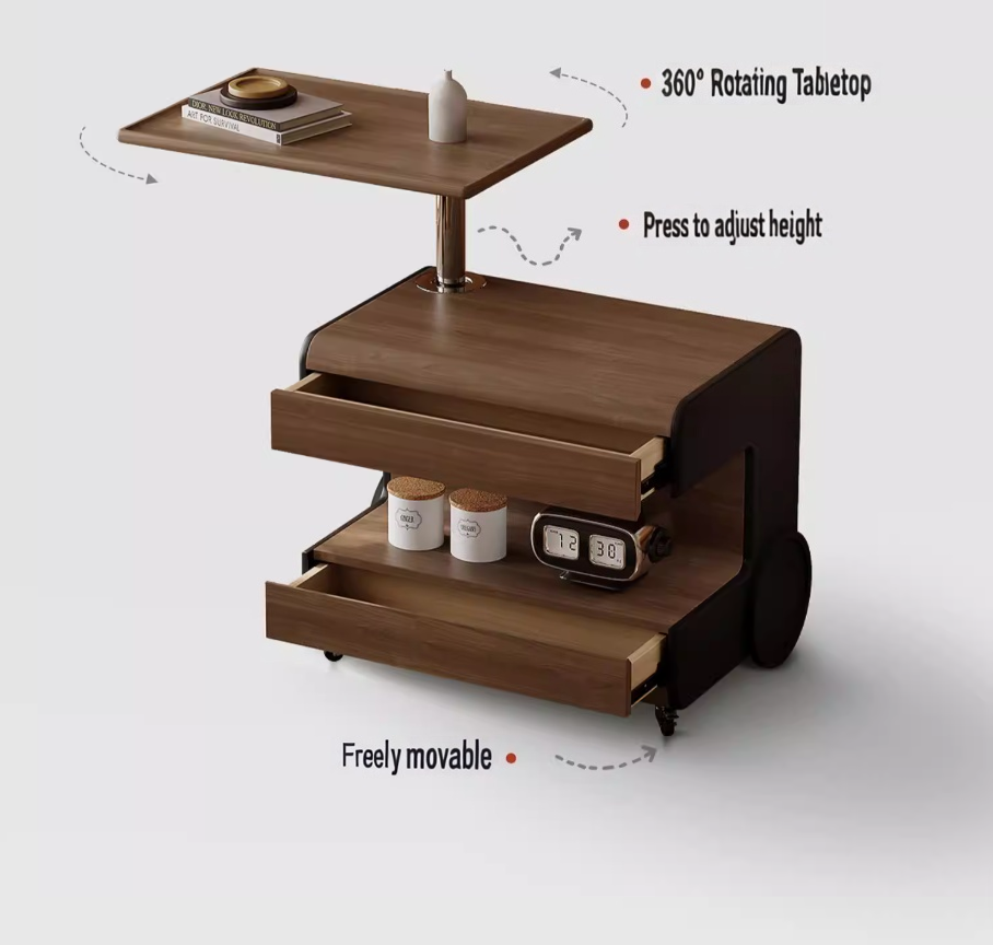 #   Massivholz-Nachttisch mit  – Solid Wood Nightstand 2 Drawers Bewertung und Preis