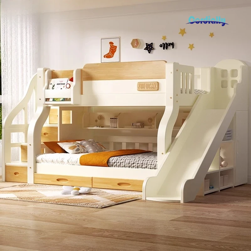 Loft-Doppelbett mit Treppenrah – King Size Bed Frame With Storage Drawers Bewertung und Preis