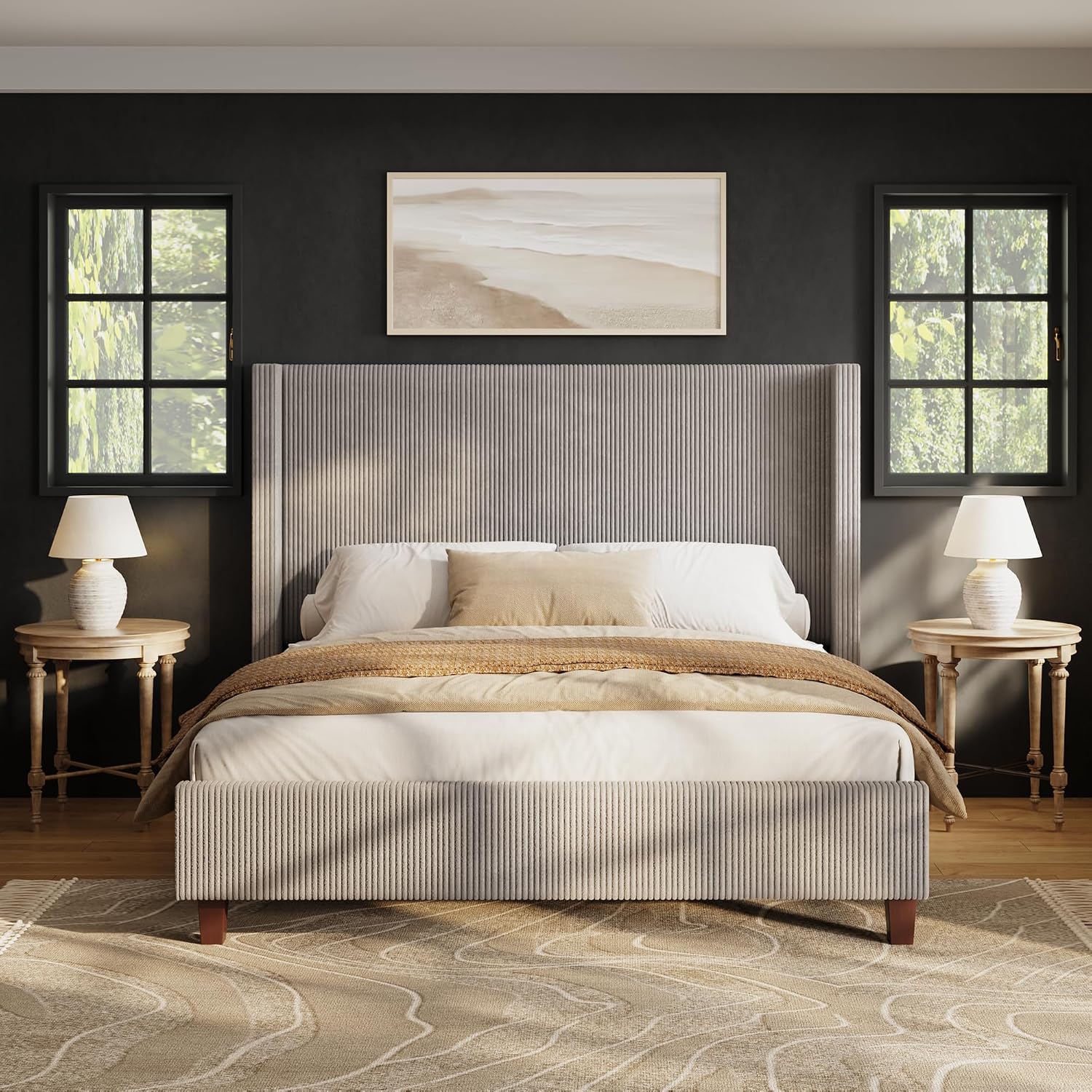 Queen-Size-Bettgestell mit 50, – Canopy Bed Frame Metal Queen Bewertung und Preis