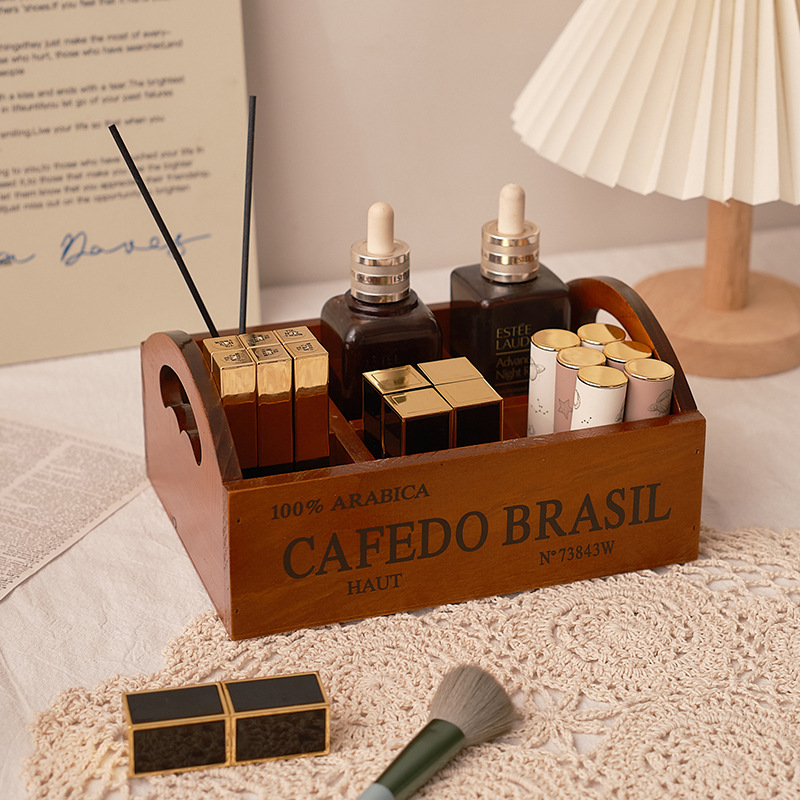 Zakka Retro-Holzbox mit sechs  – Storage Bewertung und Preis