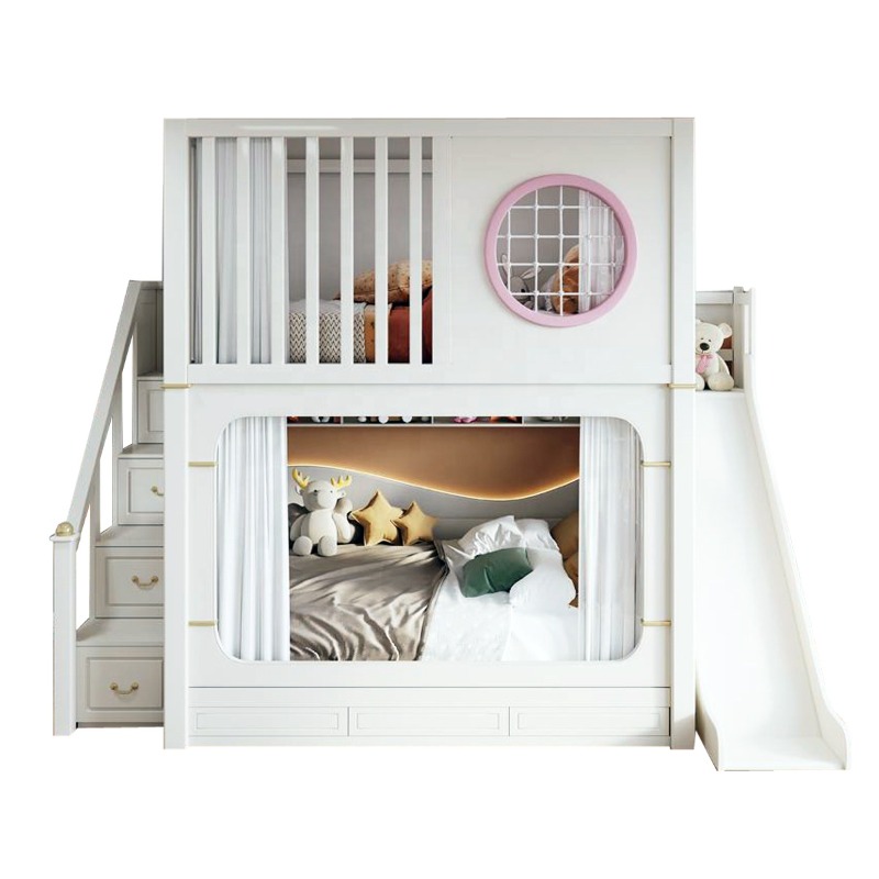 Kinder-Etagenbetten mit Rutsch – Bunk Bed With Stairs And Slide Bewertung und Preis