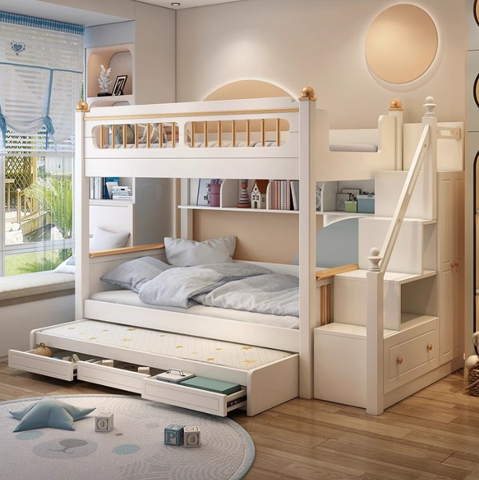 Kinderzimmermöbel aus Massivho – Bunk Bed With Stairs And Slide Bewertung und Preis