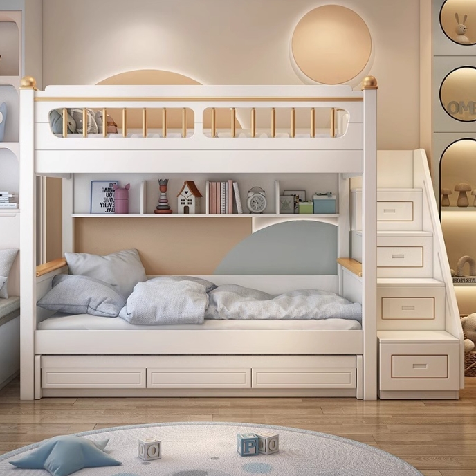Kinderzimmermöbel aus Massivho – Bunk Bed With Stairs And Slide Bewertung und Preis