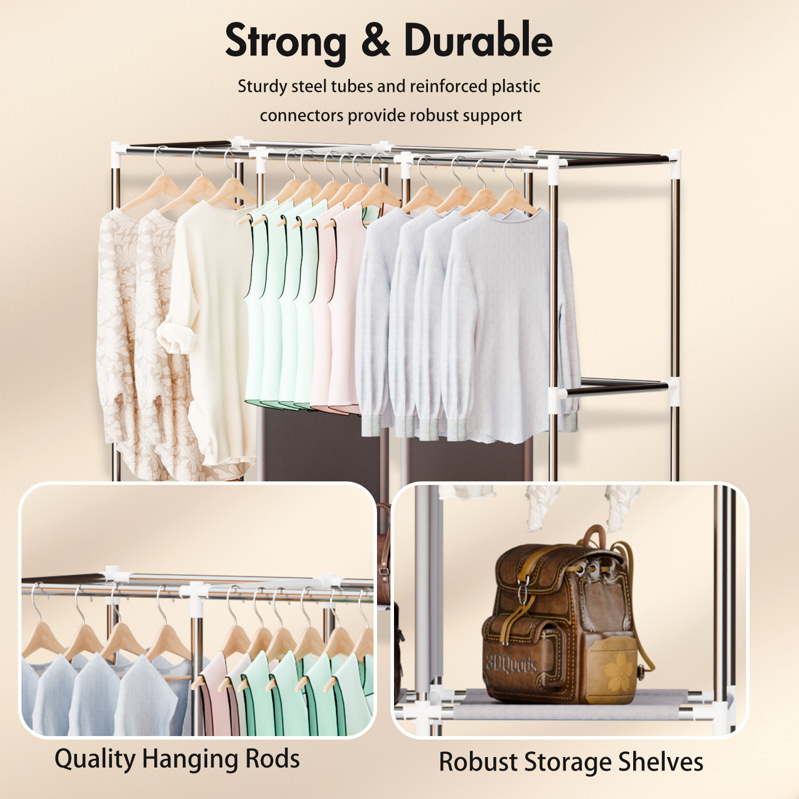 51 Zoll tragbarer Schrank Klei – Wardrobe Closet Portable Fabric Cover Bewertung und Preis