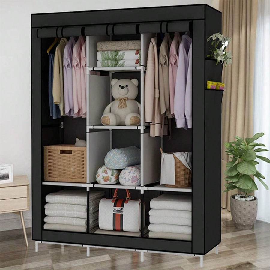 71 Zoll tragbarer Kleiderschra – Wardrobe Closet Portable Fabric Cover Bewertung und Preis