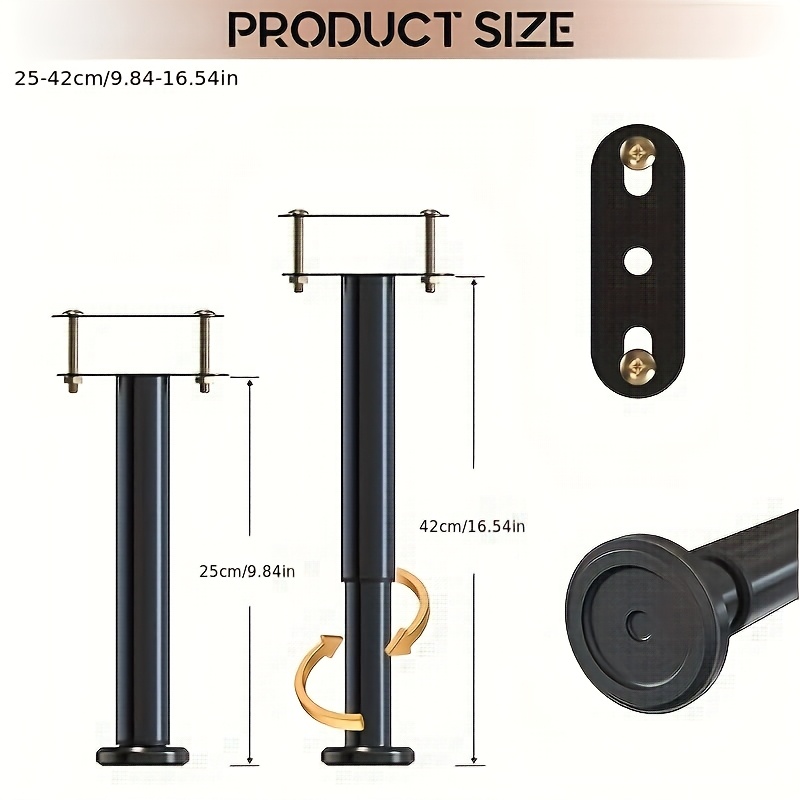Höhenverstellbar: 4 Stück Bett – Canopy Bed Frame Metal Queen Bewertung und Preis