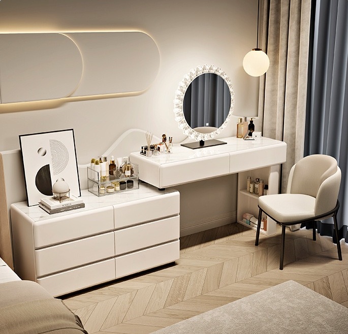 #   Weißer Holz-Schminktisch i – Dressing Table Vanity With Lighted Mirror Bewertung und Preis