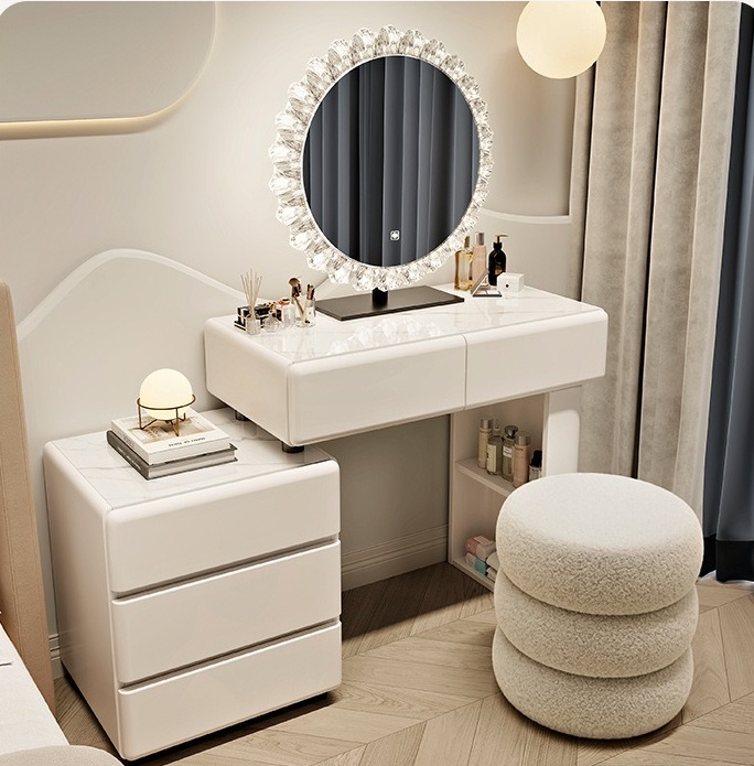 #   Weißer Holz-Schminktisch i – Dressing Table Vanity With Lighted Mirror Bewertung und Preis
