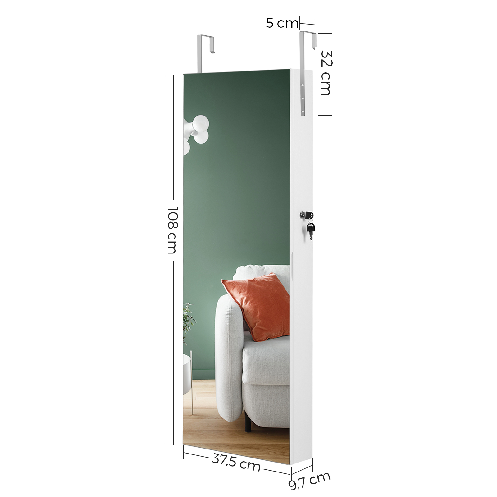 Schmuckschrank Weiß Abschließb – Full Length Mirror Jewelry Armoire Bewertung und Preis