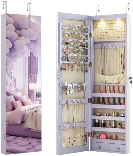 Wand- oder türmontierter Schmu – Full Length Mirror Jewelry Armoire Bewertung und Preis