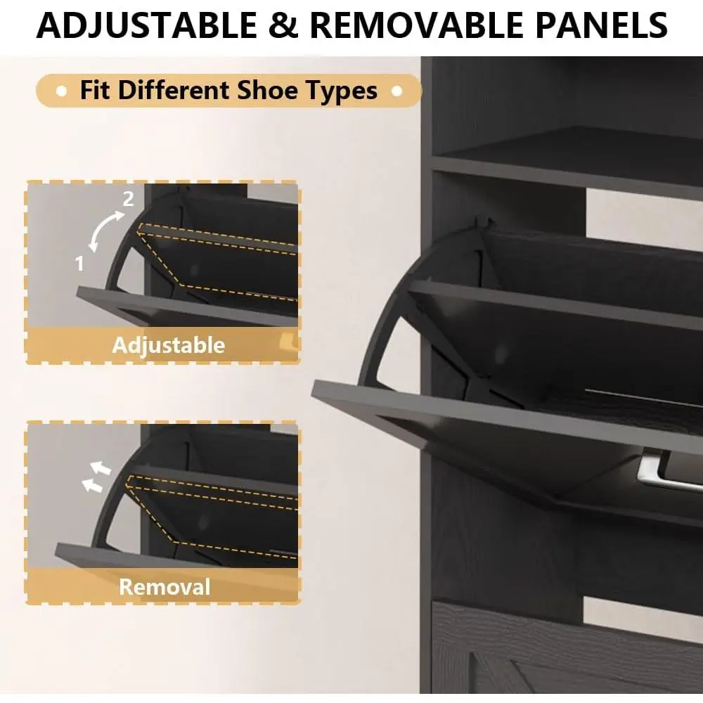 Schmaler Schuhschrank mit Hake – Shoe Rack Cabinet Narrow Entryway Bewertung und Preis