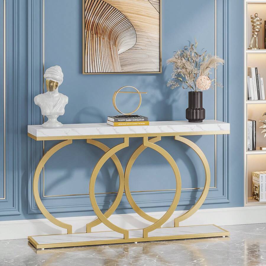 Moderner Goldener Konsolentisc – Tables Bewertung und Preis