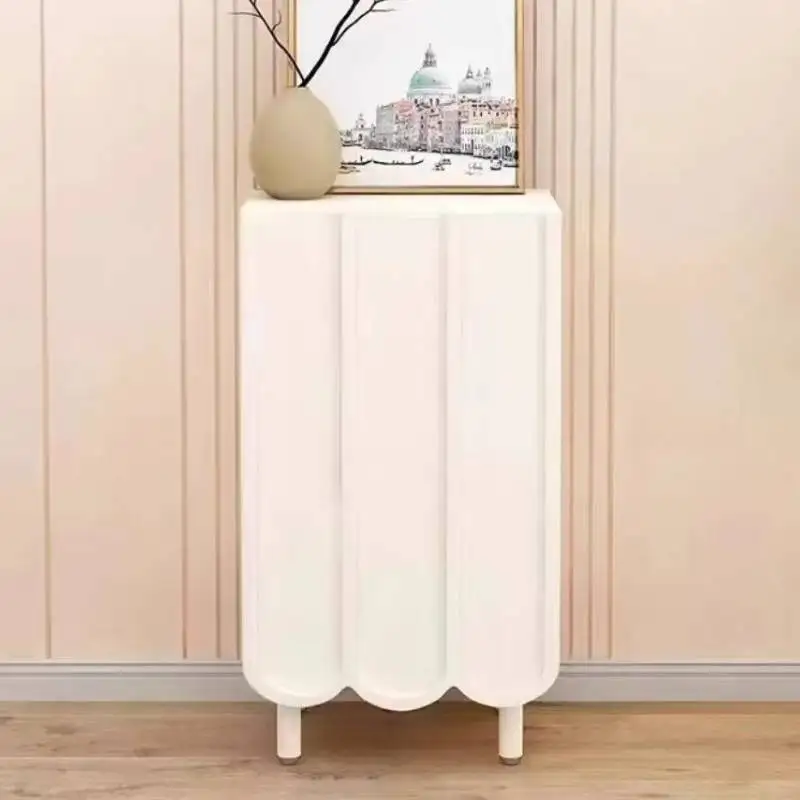 Weißer, minimalistischer Schuh – Shoe Rack Cabinet Narrow Entryway Bewertung und Preis