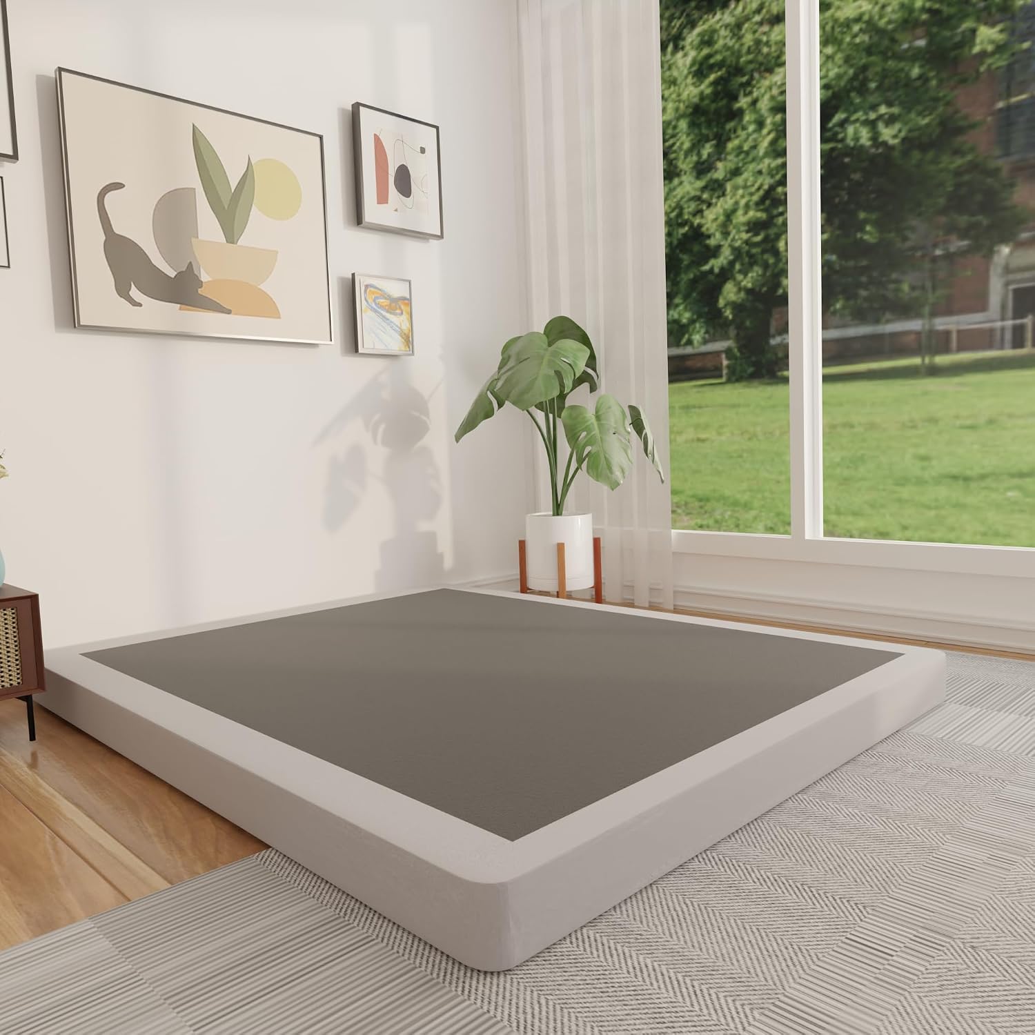 4 Zoll Queen Boxspring mit nie – Canopy Bed Frame Metal Queen Bewertung und Preis