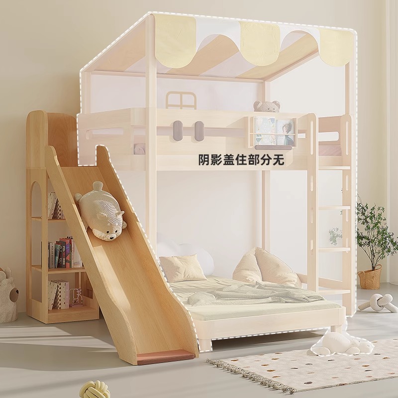 Etagenbett-Rutsche, Einzelverk – Bunk Bed With Stairs And Slide Bewertung und Preis