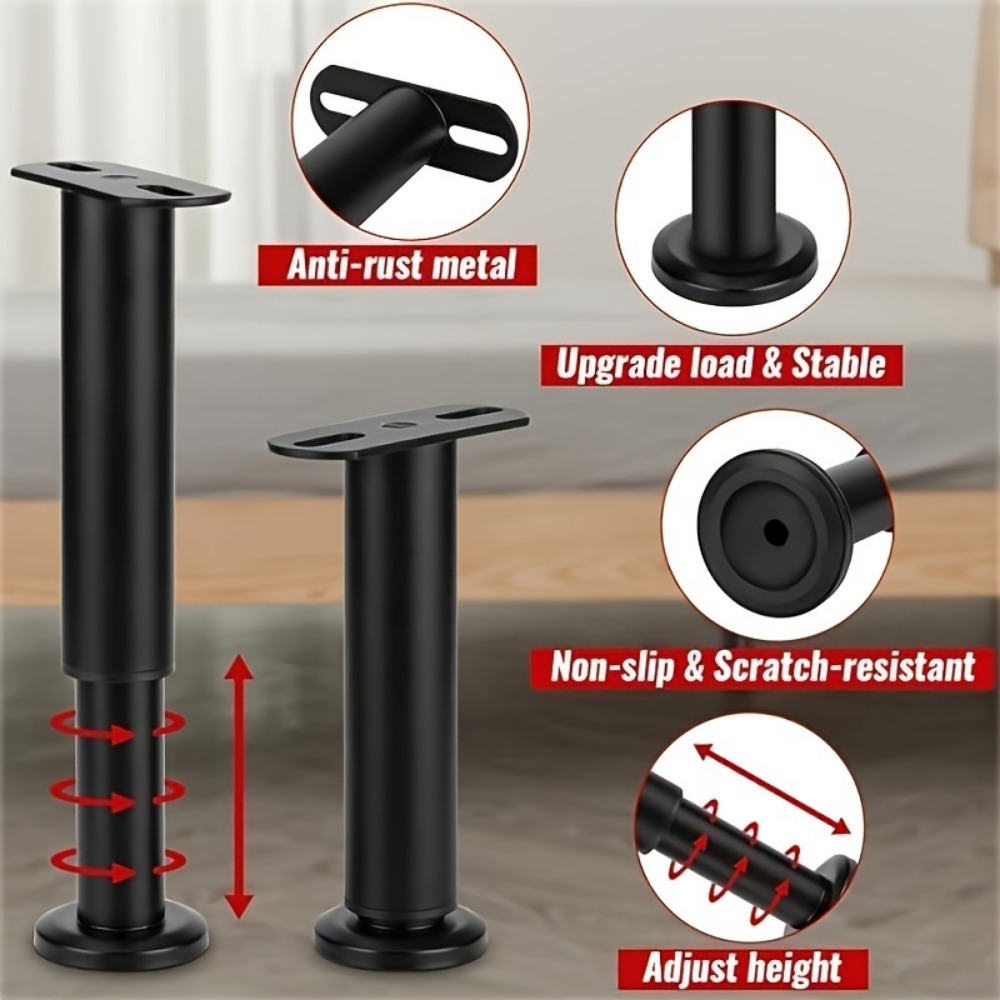 Höhenverstellbar: 4 Stück Bett – Canopy Bed Frame Metal Queen Bewertung und Preis