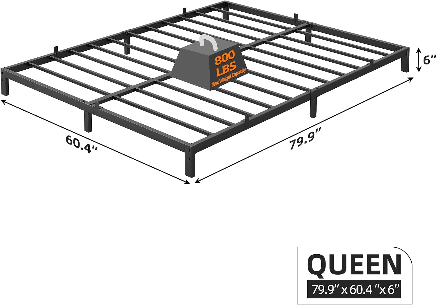 6-Zoll-Bettgestell aus robuste – Canopy Bed Frame Metal Queen Bewertung und Preis